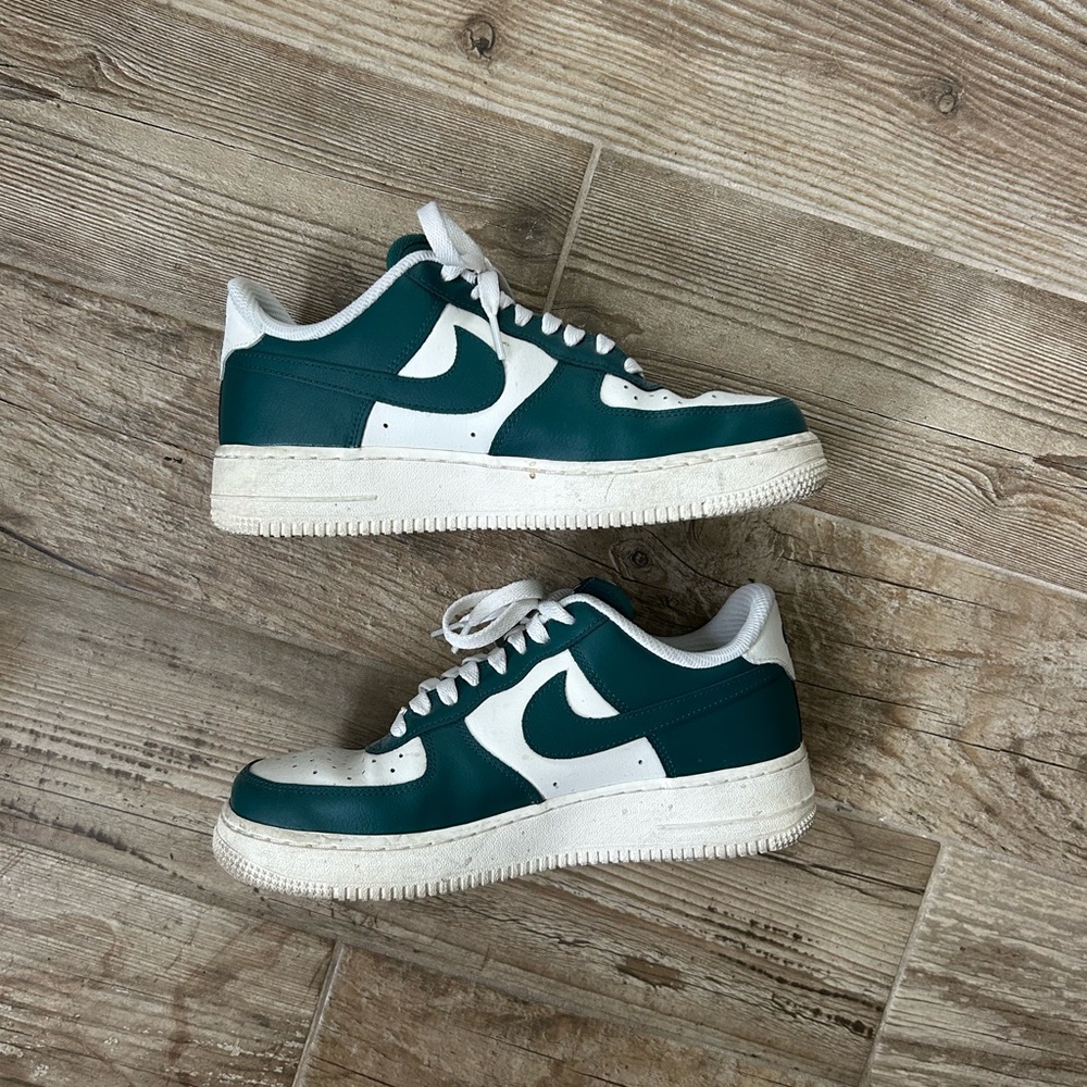 Custom Green Air Force 1s